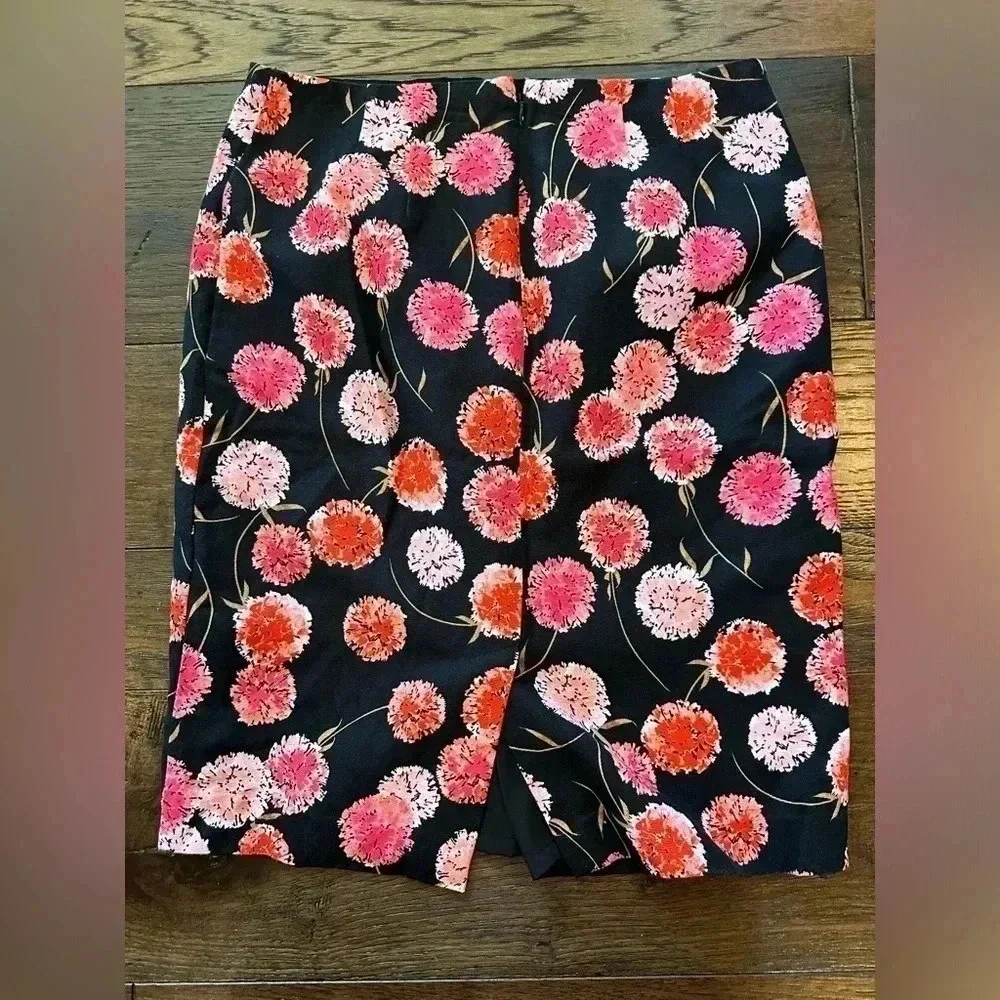 Talbots Floral Pencil Shirt- 4 petite